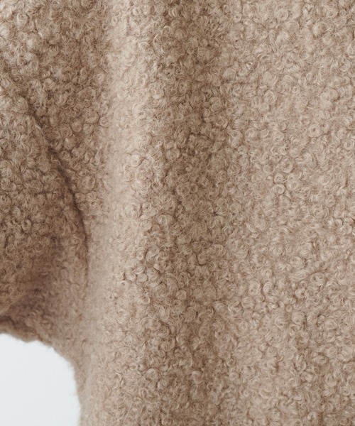 「PUAL CE CIN」 ノーカラーコート FREE モカ レディース_画像8