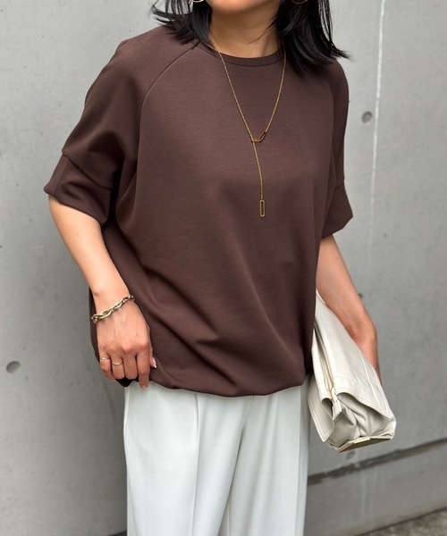 Emma Taylor tシャツ ライトダンボールドロストヘムプルオーバー