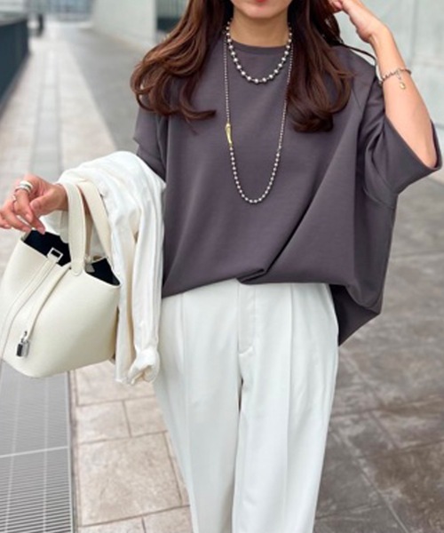 Emma Taylor tシャツ ライトダンボールドロストヘムプルオーバー