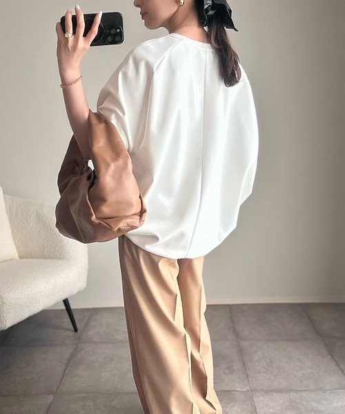 tシャツ ライトダンボールドロストヘムプルオーバー レディース Emma Taylor tシャツ ライトダンボールドロストヘムプルオーバー