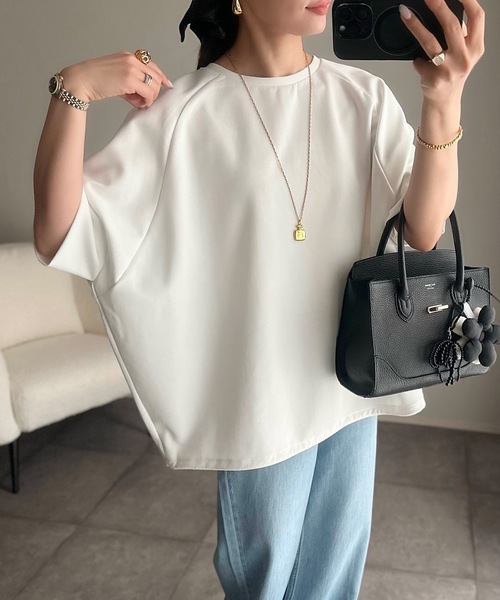 tシャツ ライトダンボールドロストヘムプルオーバー レディース Emma Taylor tシャツ ライトダンボールドロストヘムプルオーバー
