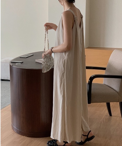 Dream garden（ドリームガーデン） ワンピース Vネック 肩紐結び