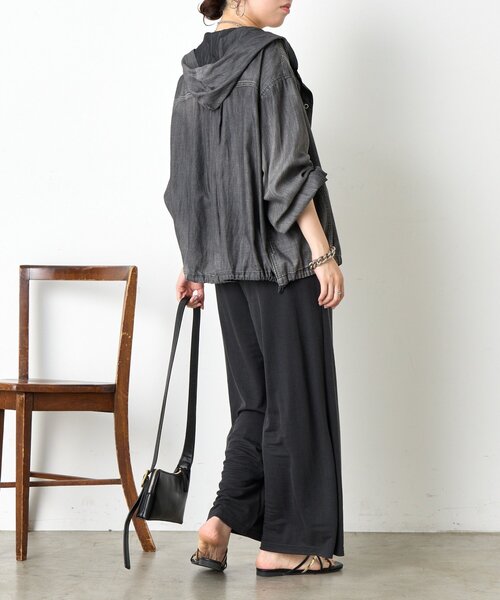 Jena espace merveilleux コート アウター フード付きシアー