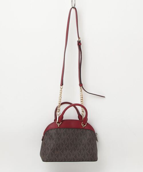 MICHAELKORS 2wayバッグブラウン＆レッド MICHAELKORS 2wayバッグ