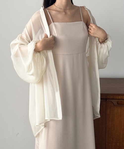 「Louere」 長袖チュニック MEDIUM ブラウン レディース