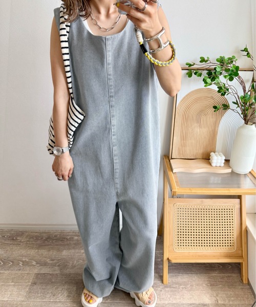 サロペット オーバーオール 前後2WAY撥水orデニムサロペット