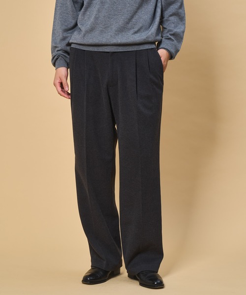 BONEVILLE ピーチスキン ツータックパンツ BONEVILLE ピーチスキン ツータックパンツ