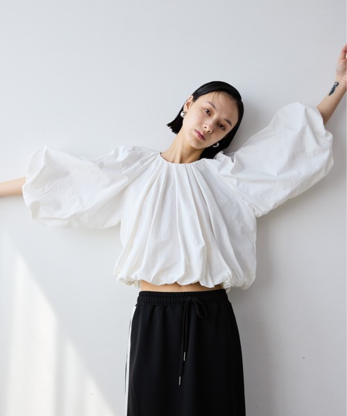 「AIC.」 7分袖ブラウス FREE オフホワイト レディース_画像7