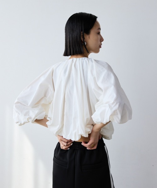 「AIC.」 7分袖ブラウス FREE オフホワイト レディース_画像8