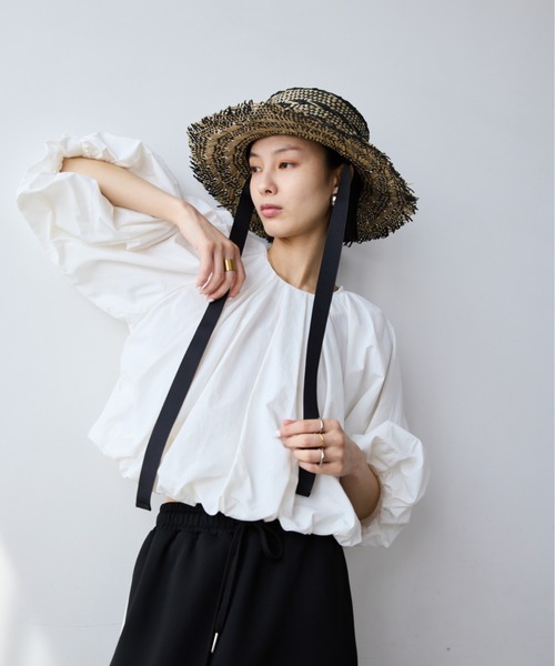 「AIC.」 7分袖ブラウス FREE オフホワイト レディース_画像9