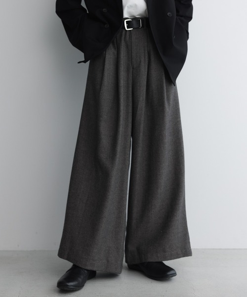 remer パンツ loose herringbone buggy wide PT / ルーズヘリンボーン