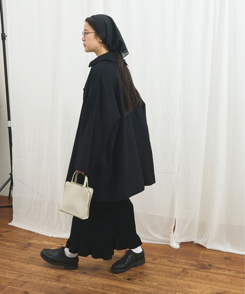 fig London 黒 ロングコート fig London（フィグロンドン） コート アウター Minnie coat