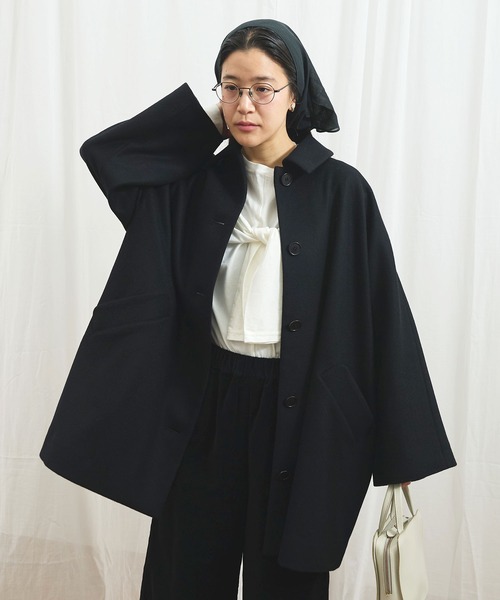 fig London / コート/--/ポリエステル/GRY fig London（フィグロンドン） コート アウター Minnie coat
