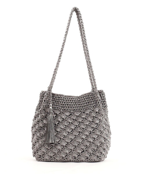 「COOCO」 かごバッグ 9 ゴールド レディース_画像9