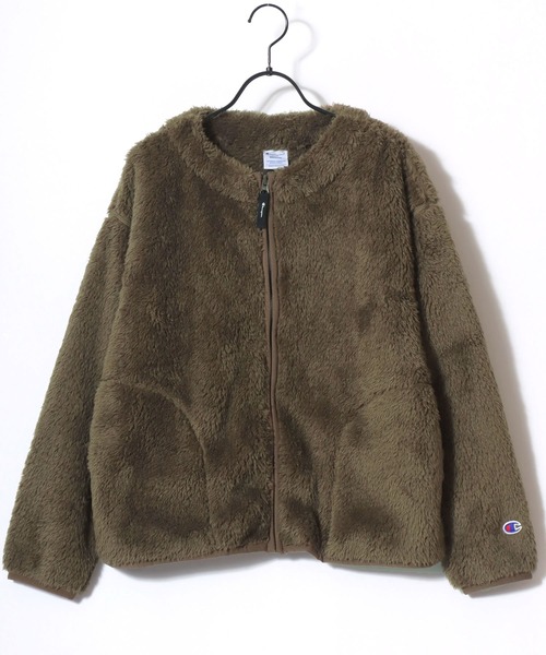 チャンピオン カーディガン Champion/チャンピオン SHERPA FLEECE ZIP CARDIGAN/シェルパフリース ロゴ ワンポイント刺繍 ジップカーディガン/ボアフリー… | Champion | 10