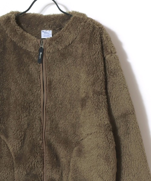 チャンピオン カーディガン Champion/チャンピオン SHERPA FLEECE ZIP CARDIGAN/シェルパフリース ロゴ ワンポイント刺繍 ジップカーディガン/ボアフリー… | Champion | 06