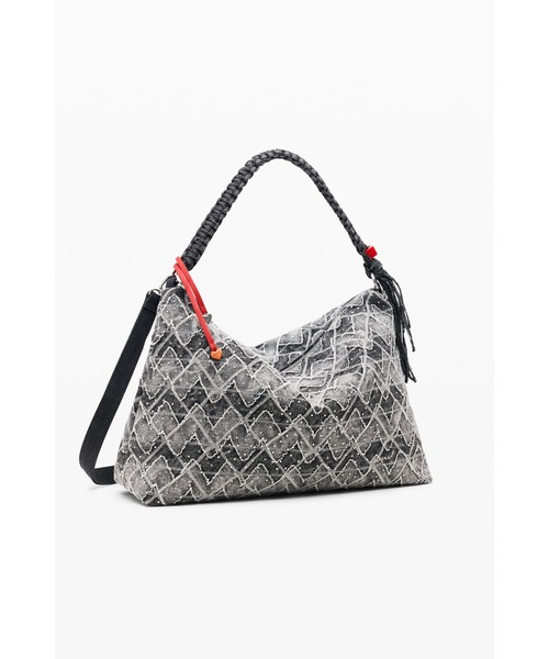 Desigual（デシグアル） ハンドバッグ ジャカード柄ラージショルダー
