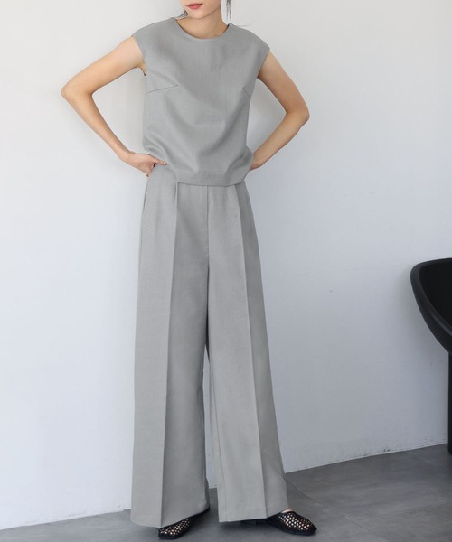 「ELFRANK」 セットアップ FREE グレー レディース_画像3