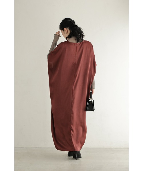 cawaii ワンピース 絞って雰囲気を変えられるフロントシャーリングの艶