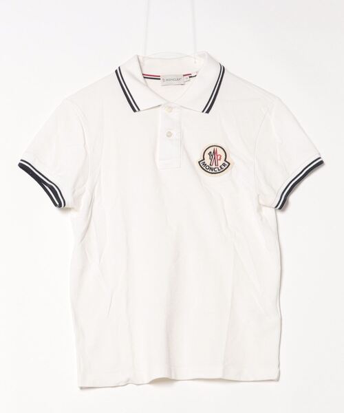MONCLER ホワイト ポロシャツ 半袖 MONCLER（モンクレール） 【超美品】モンクレール MAGLIA POLO MANICA