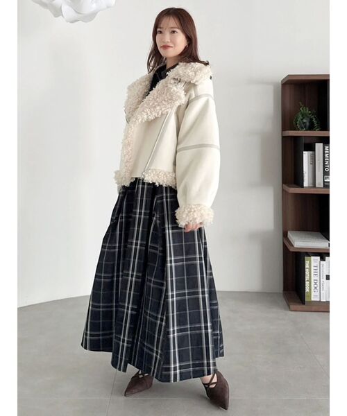 dazzlin（ダズリン） ムートンコート ボアコート ビッグカラームートン