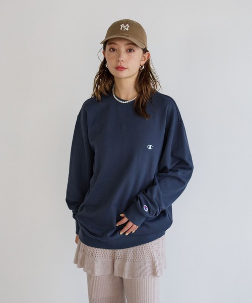 Champion（チャンピオン） トレーナー スウェット 「」別注刺繍ロング