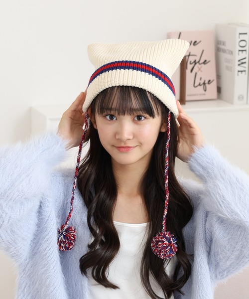 Viviennewestwood キャットイヤーフラップニット 帽 猫耳ニット帽 ◇Vivienne Westwood【CAT EAR FLAP KNIT】 | Galleryブログ 通販