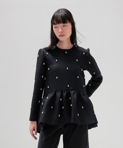 すう♥ 様TSURU by MARIKO OIKAWA パールボタン 長袖シャツ TSURU by Mariko Oikawa（ツルバイマリコオイカワ） ブラウス シャツ