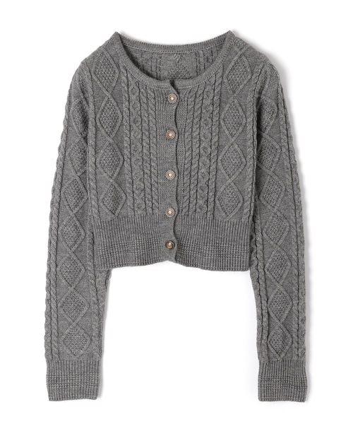 M DOLLY セットアップ fur tippet aurora knit set up/ファーティ