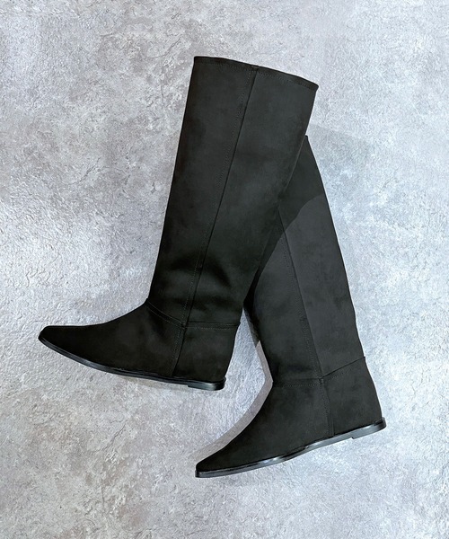 「enchanted」 ロングブーツ 22.5 ブラック レディース_画像5