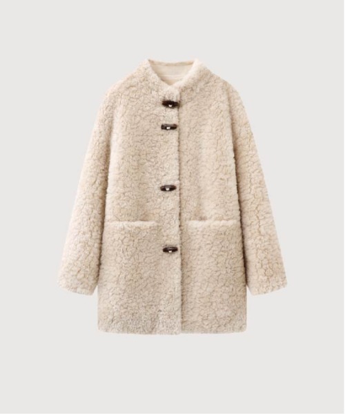 LA POMME petit（ラポミ・プチ） ムートンコート ボアコート Mid