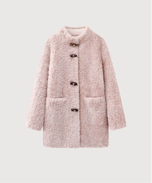 LA POMME petit（ラポミ・プチ） ムートンコート ボアコート Mid