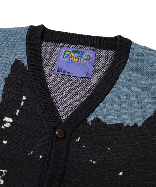 go slow caravan（ゴースローキャラバン） カーディガン 笑う柴犬