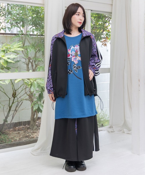 ScoLar（スカラー） スカート 153716：仲宗根泉(HY)コラボ 柄切替