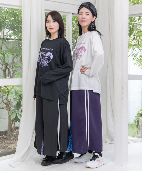 ScoLar（スカラー） スカート 153716：仲宗根泉(HY)コラボ 柄切替