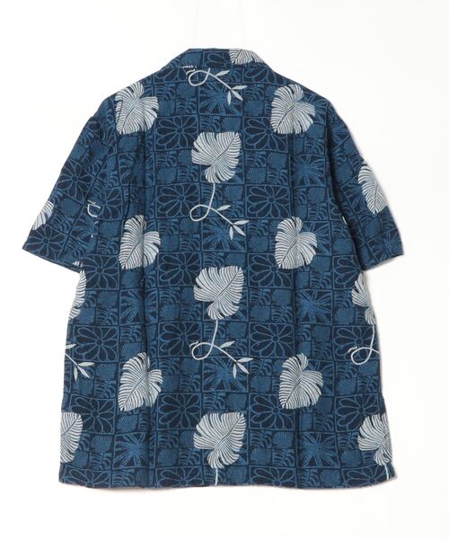 「REMI RELIEF」 7分袖シャツ X-LARGE ブルー メンズの画像