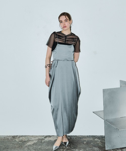 「AIC.」 キャミソールワンピース FREE ブラック レディース_画像2