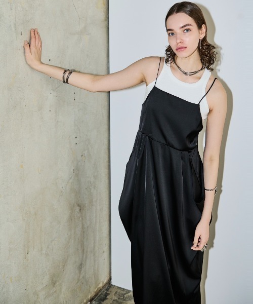 「AIC.」 キャミソールワンピース FREE ブラック レディース_画像6