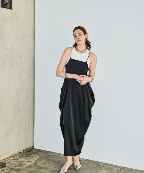 「AIC.」 キャミソールワンピース FREE ブラック レディース_画像8