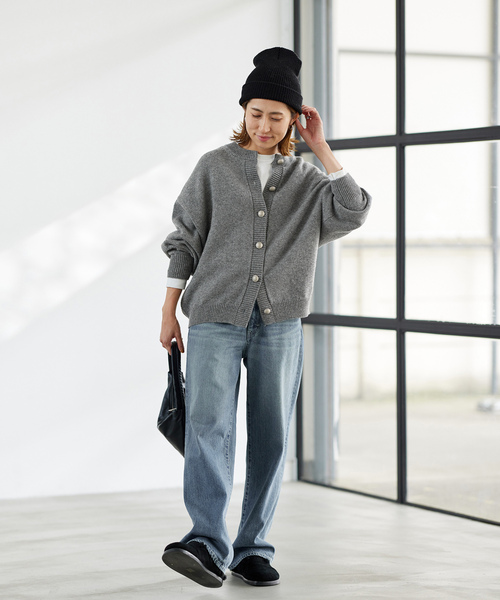 ◆即納◆FRAMeWORK ライン畦ニットカーディガン　フレームワーク FRAMeWORK（フレームワーク）の「ライン畦ニットカーディガン（）」 - WEAR