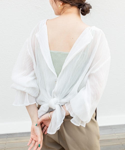 「mystic」 長袖ワンピース FREE アイボリー レディース_画像4