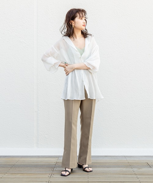 「mystic」 長袖ワンピース FREE アイボリー レディース_画像7