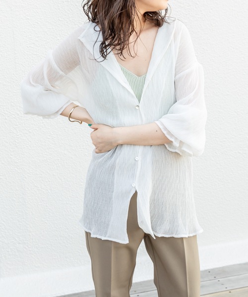 「mystic」 長袖ワンピース FREE アイボリー レディース_画像9