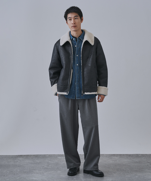 B.C STOCK（ベーセーストック） ムートンジャケット ムートンコート