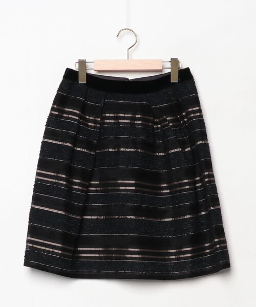 Ballsey（ボールジィ） ボーダー柄スカート 38 ブラック レディース