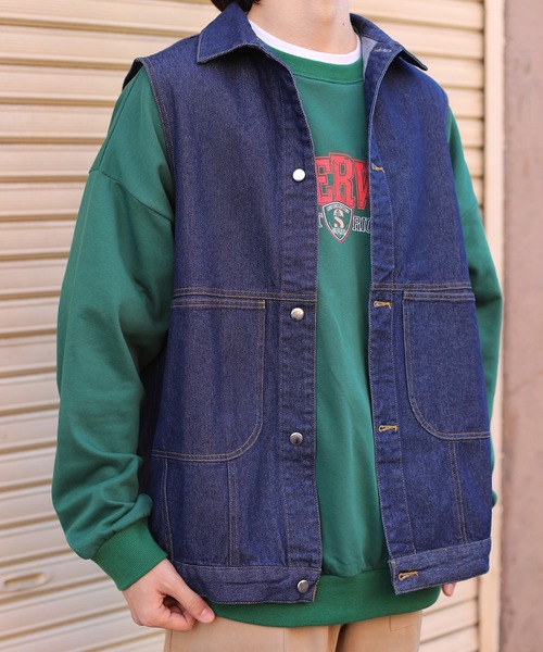 HOOK」 デニムジャケット L ネイビー メンズ : ZOZOTOWN Yahoo!店