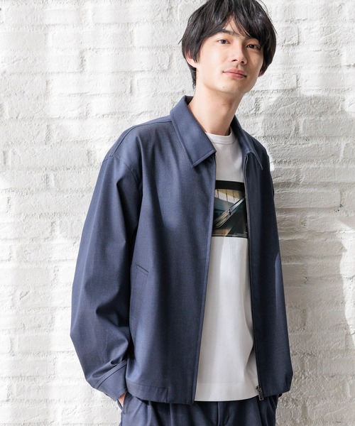 「GLOBAL WORK」 ブルゾン SMALL ダークネイビー メンズ_画像4