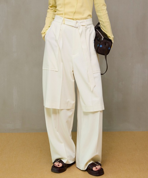 MAISON SPECIAL（メゾンスペシャル） パンツ Slice Knee Work Pants