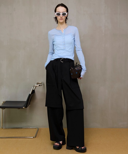 MAISON SPECIAL（メゾンスペシャル） パンツ Slice Knee Work Pants