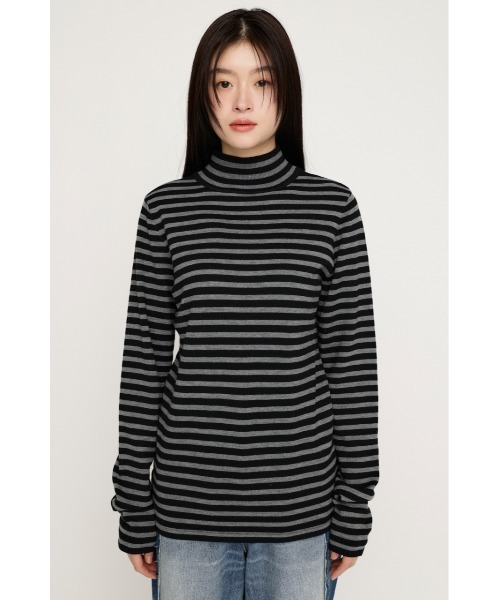 SLY（スライ） ニット セーター H/N KNIT TUNIC ハイネックニット